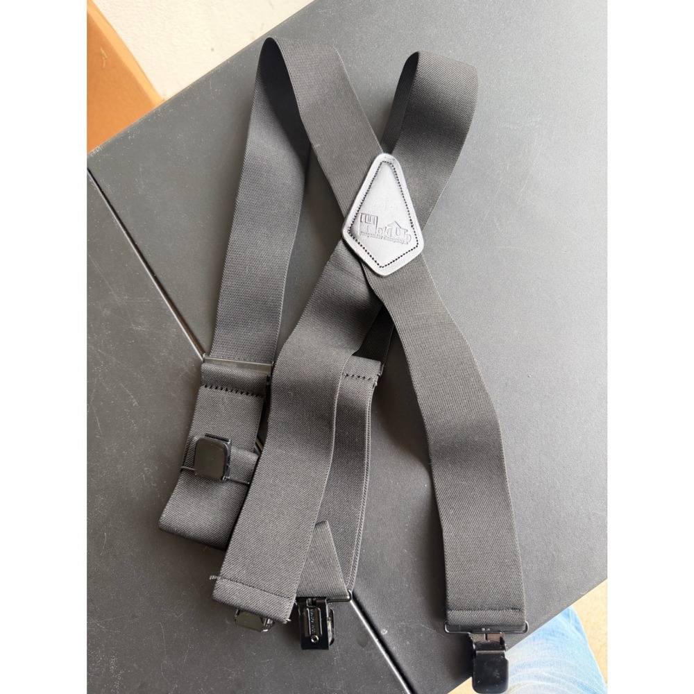 HoldUp Suspender Company Black X-Back Elastic Suspenders with No-Slip Clips